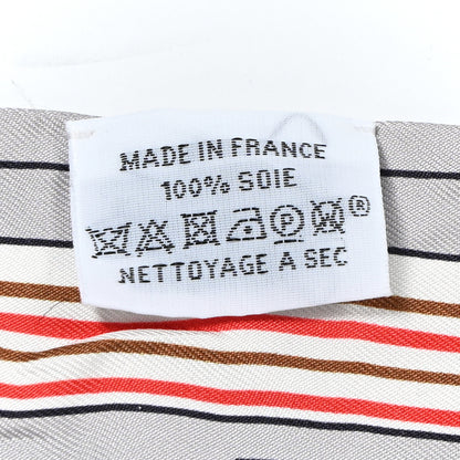 Hermes Silk Les Chiens Parisiens Twilly Gris Perle Bleu Jaune 4 of 9