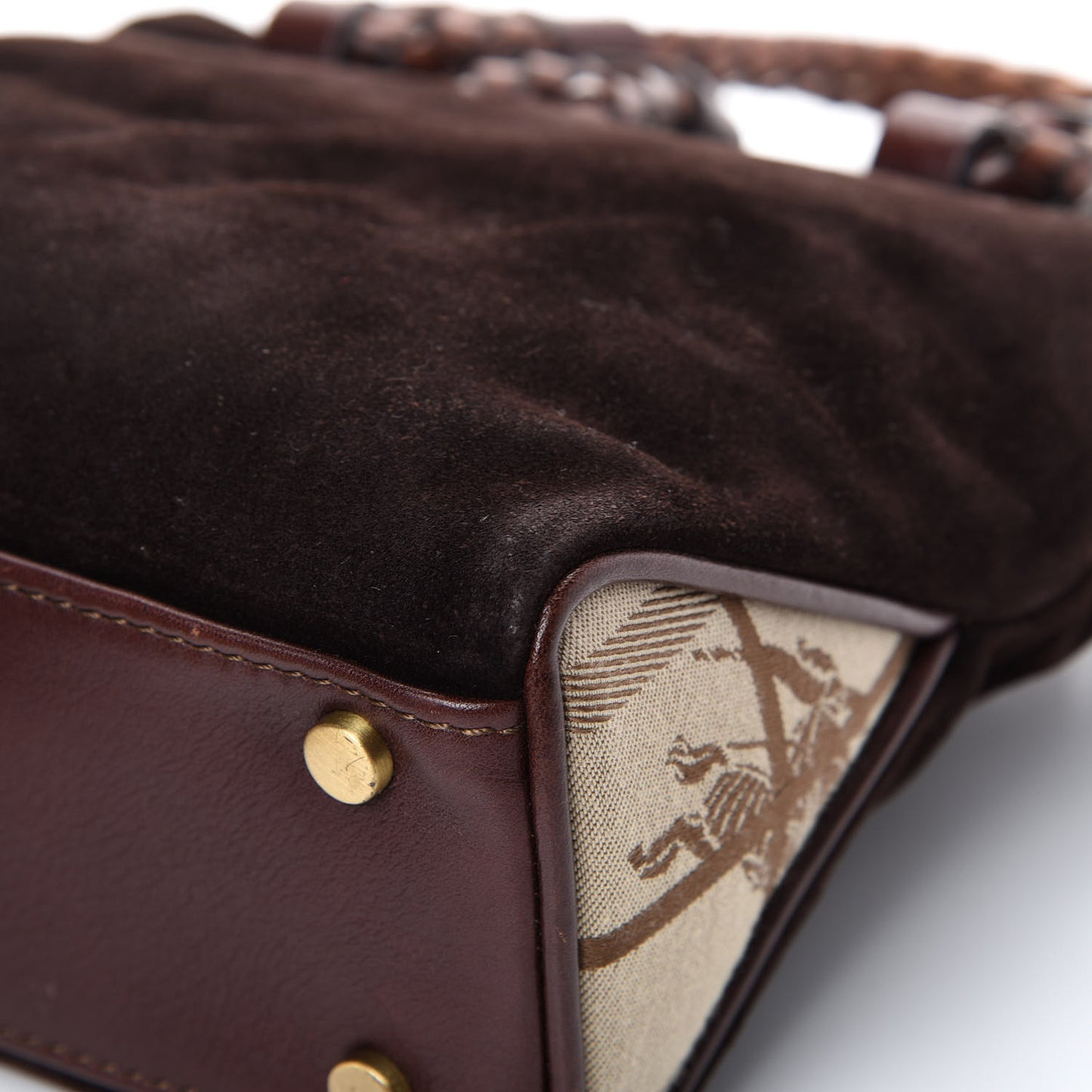 Suede Tote Brown