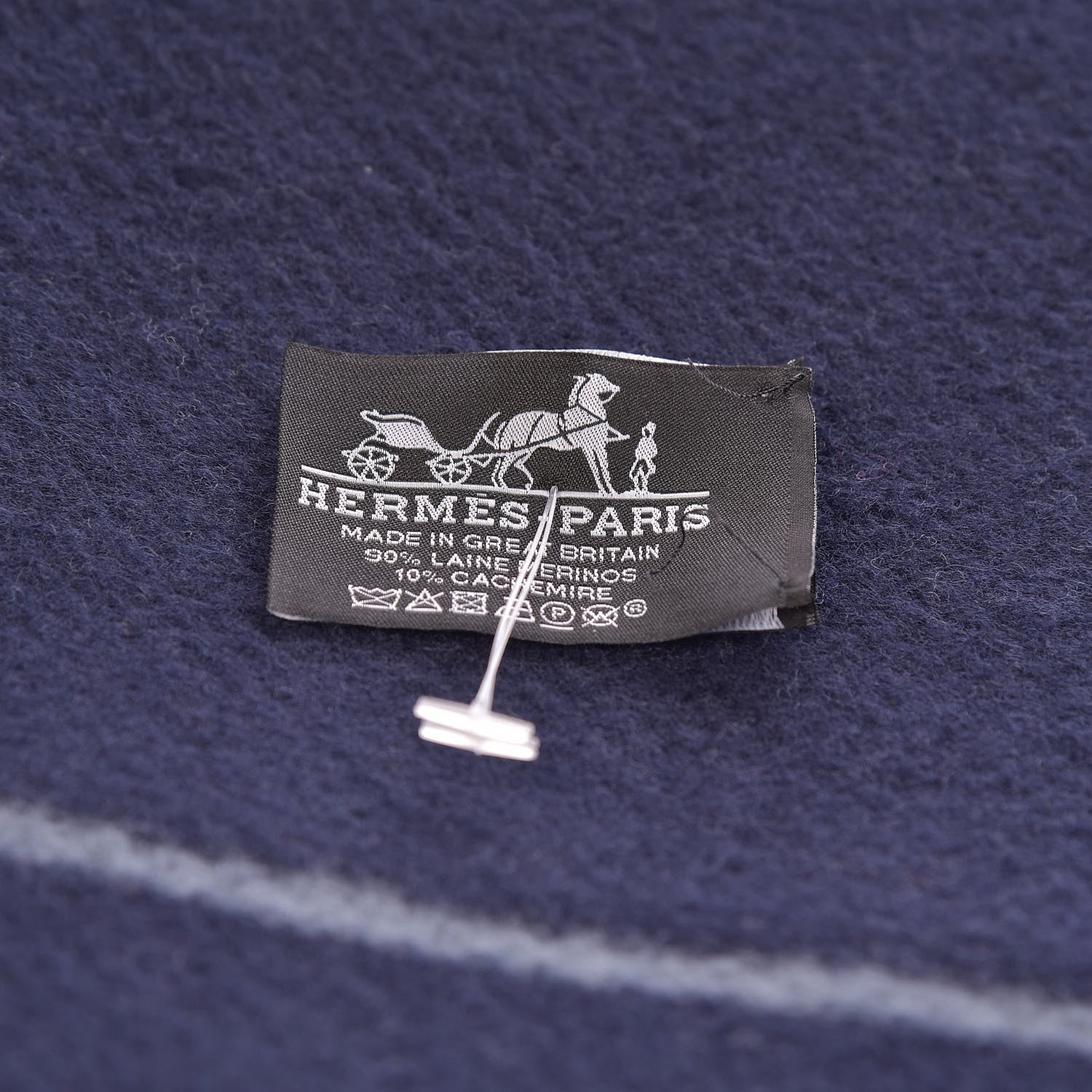 Hermes Wool Cashmere Avalon III Blanket Caban Ecru 4 of 4
