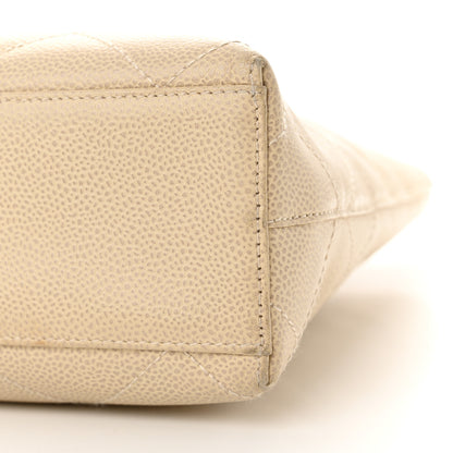 Chanel Caviar Quilted Bekko Shopper Tote Beige 12 of 17