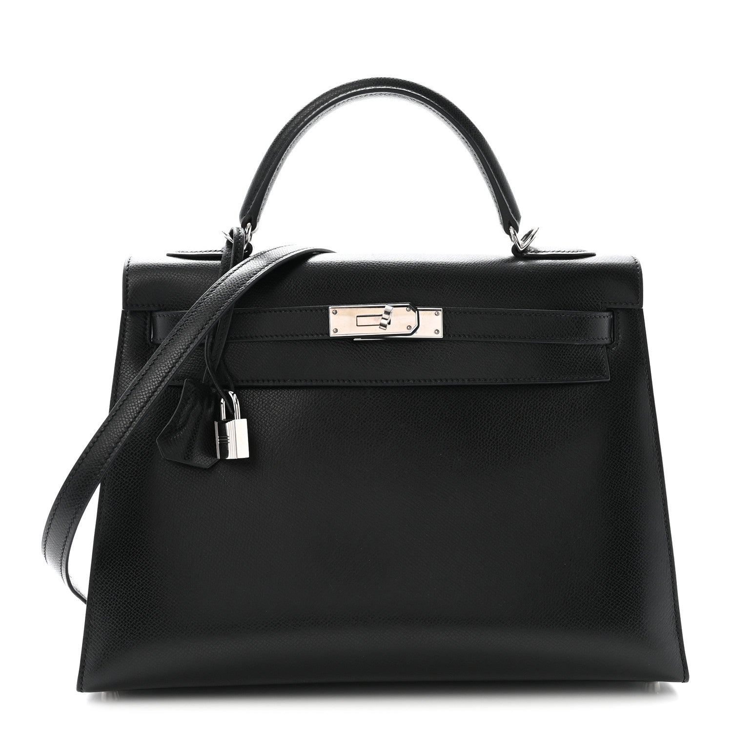 Hermes Epsom Kelly Sellier 32 Black 1 of 8