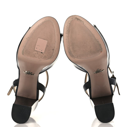 Prada Vernice Platform 40/115mm Sandals 38.5 Black 6 of 9