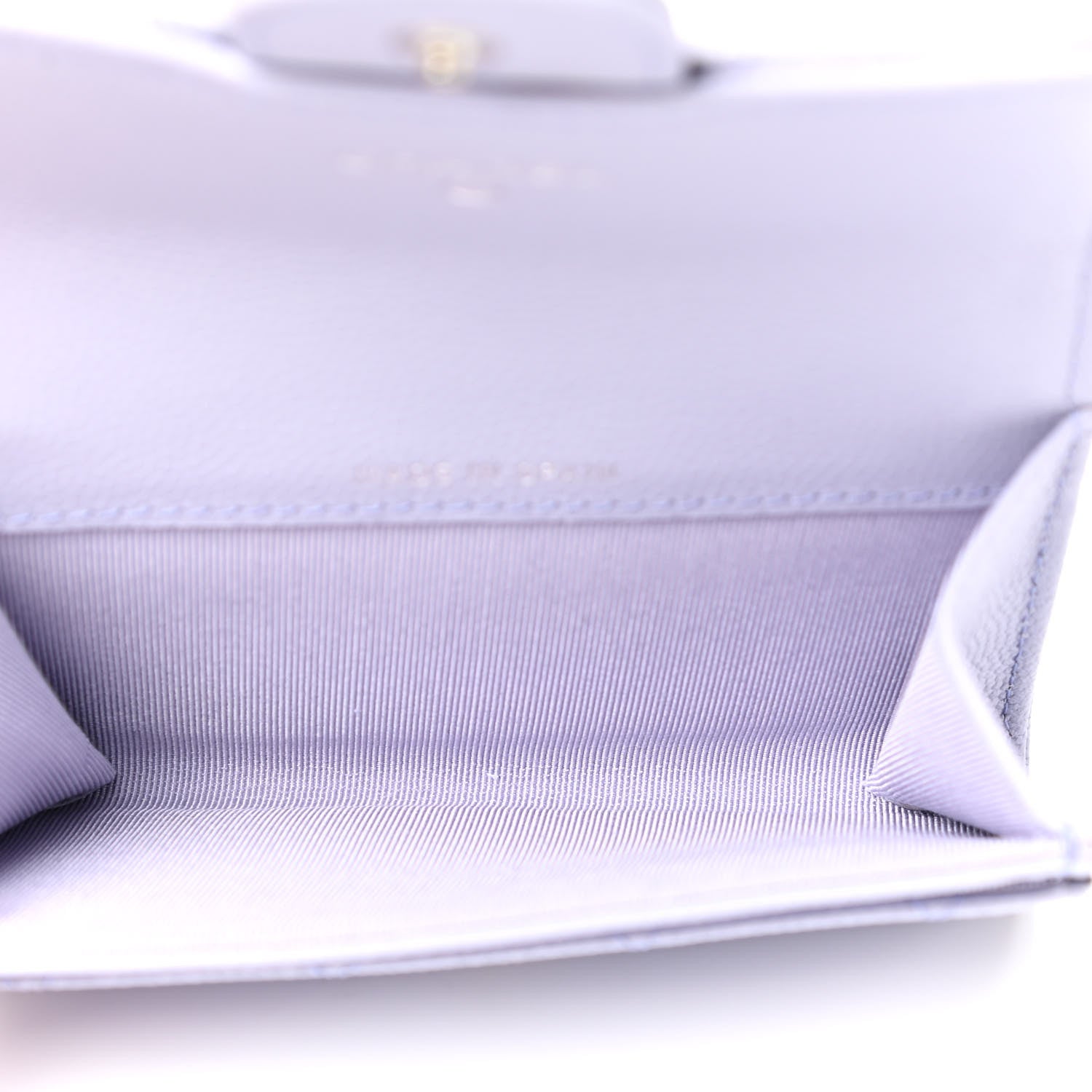 Chanel Caviar Quilted Flap Card Holder Wallet Light Purple 5 of 8