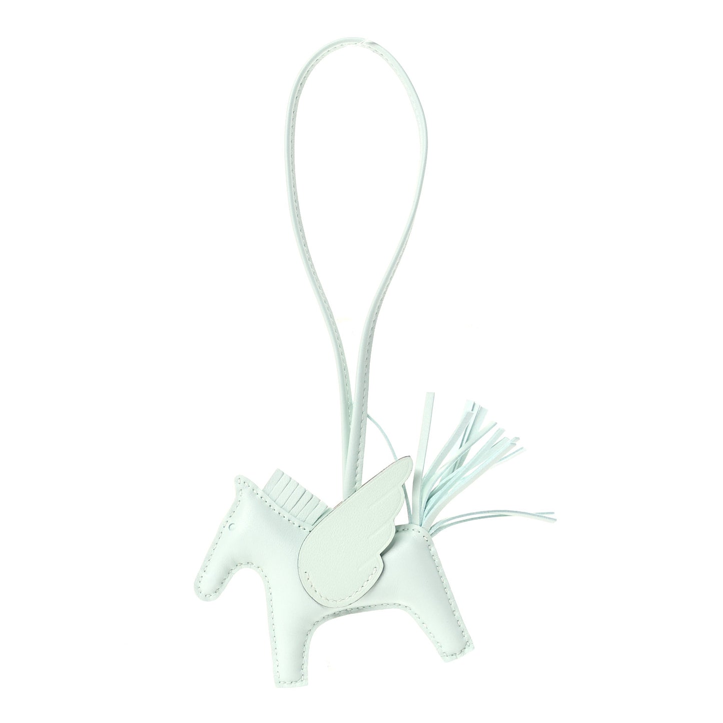 Milo Lambskin Grigri Rodeo Pegase Horse Bag Charm PM Vert Fizz