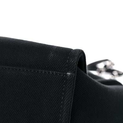 Chanel Canvas Pearl Medium Deauville Tote Black 11 of 17