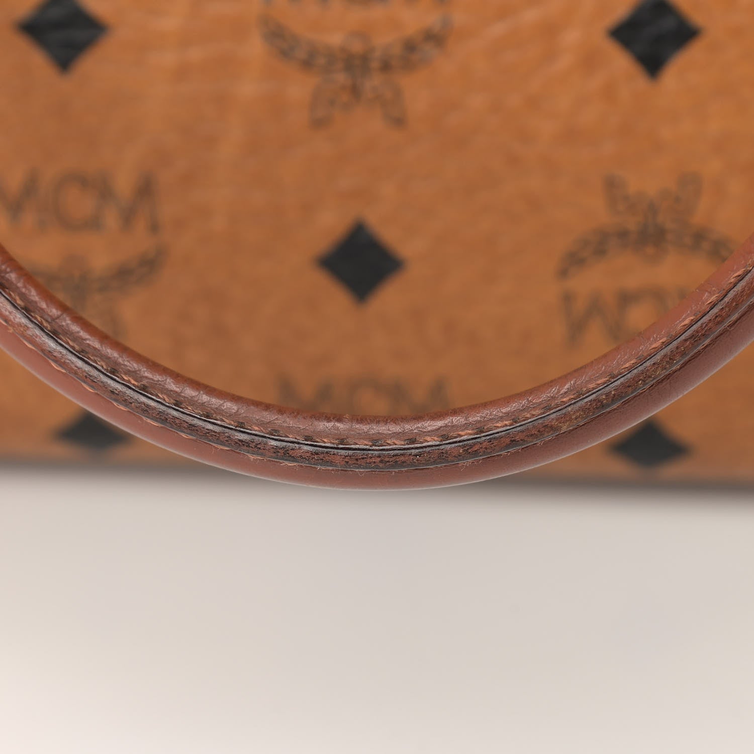MCM Visetos Essential Boston Bag Cognac 17 of 22