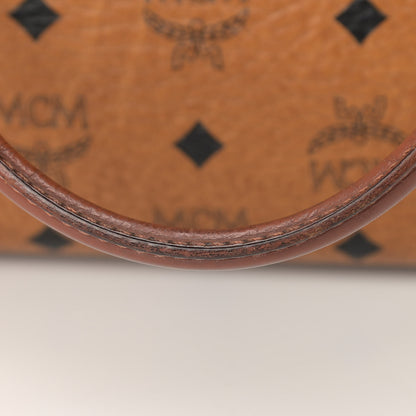 MCM Visetos Essential Boston Bag Cognac 17 of 22