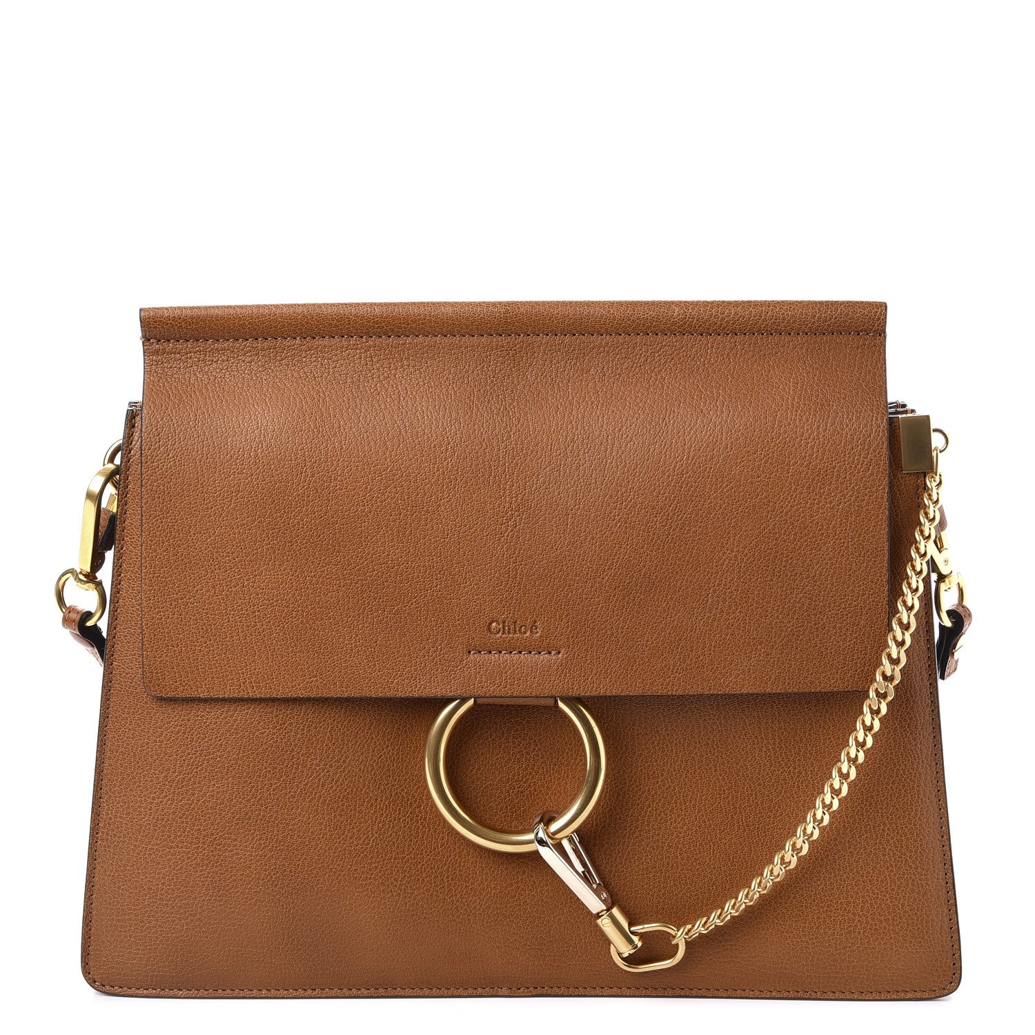 Chloe Goatskin Medium Faye Shoulder Bag Caramel 1 of 7