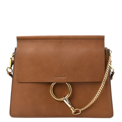 Chloe Goatskin Medium Faye Shoulder Bag Caramel 1 of 7