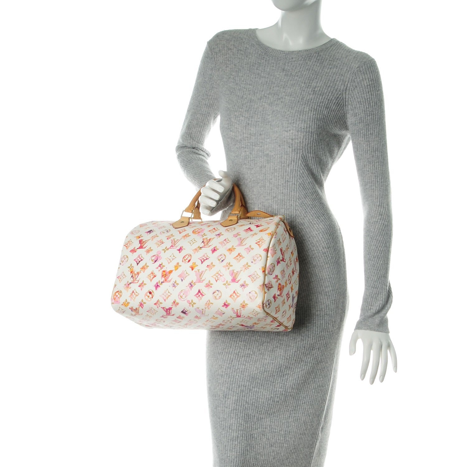 Louis Vuitton Watercolor Aquarelle Speedy 35 White 2 of 9