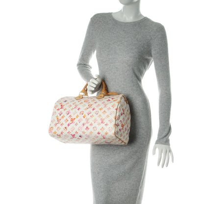 Louis Vuitton Watercolor Aquarelle Speedy 35 White 2 of 9