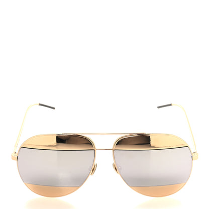 Christian Dior Split 1 Aviator Sunglasses Gold 2 of 7