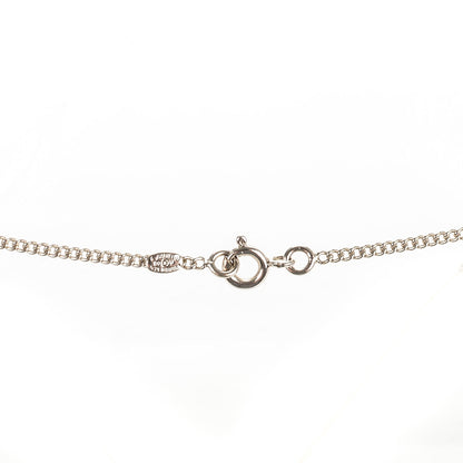 Chanel Enamel CC Necklace Black Silver 3 of 5