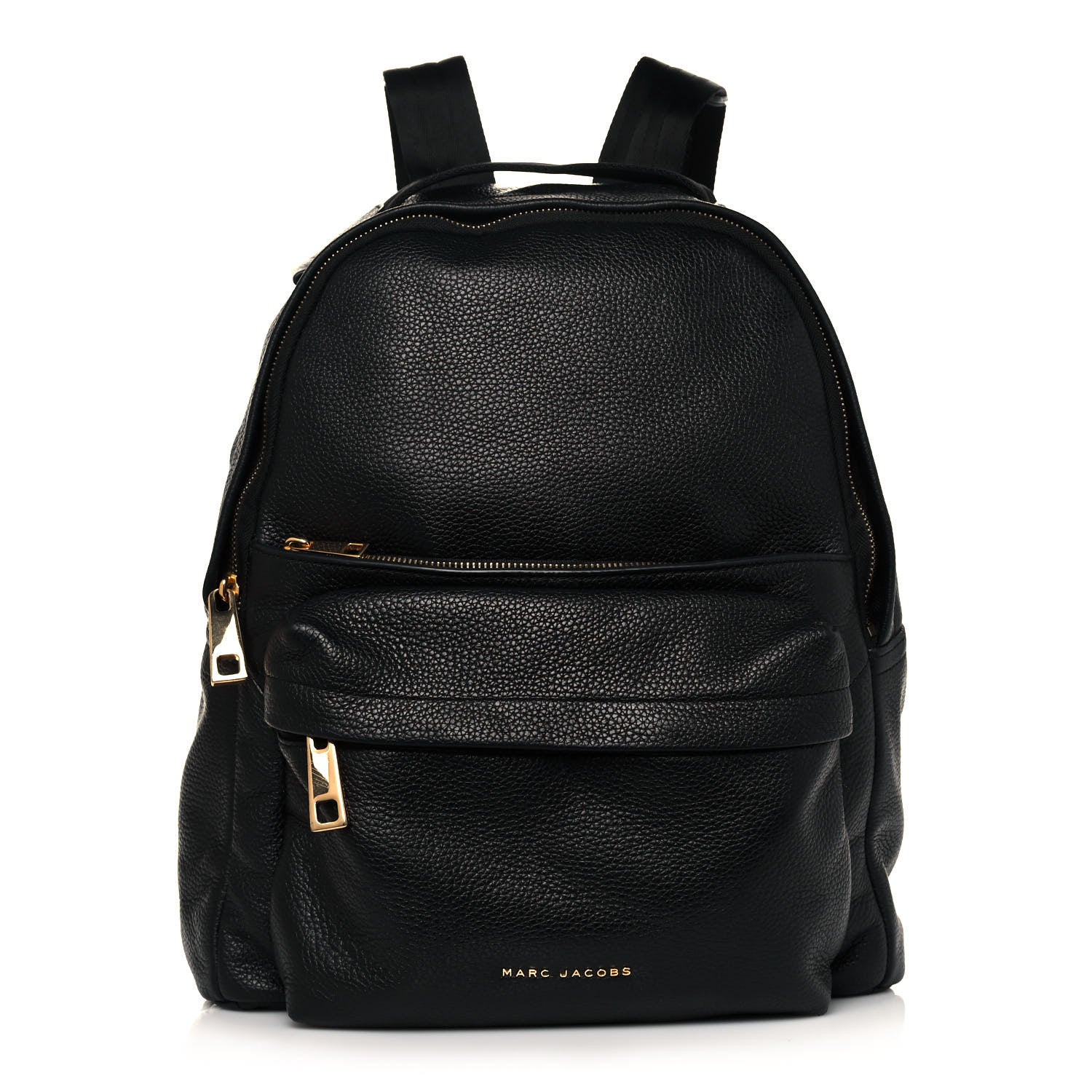 Marc Jacobs Pebbled Calfskin Varsity Backpack Black 1 of 11