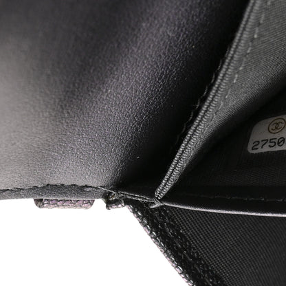 Chanel Iridescent Caviar Quilted Classic Pouch Clutch Black 8 of 10