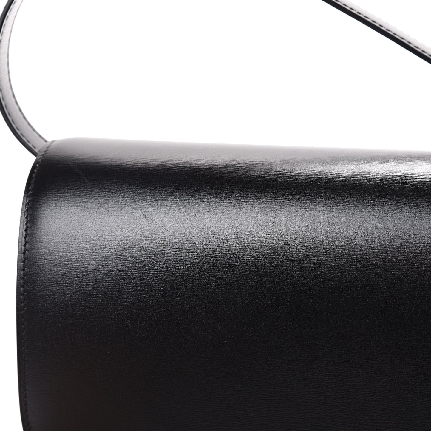 Box Calfskin Medium Classic Box Flap Bag Black