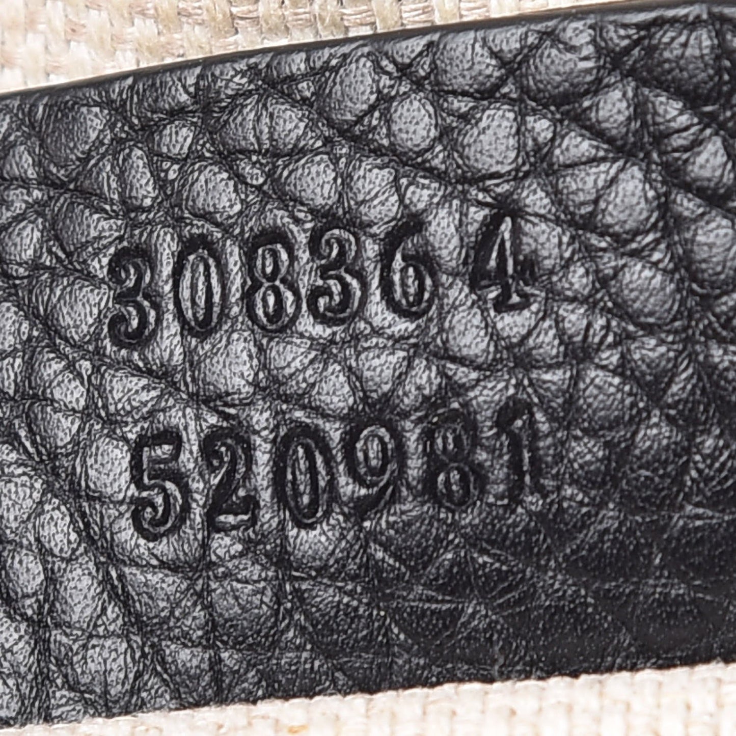 Pebbled Calfskin Small Soho Disco Bag Black