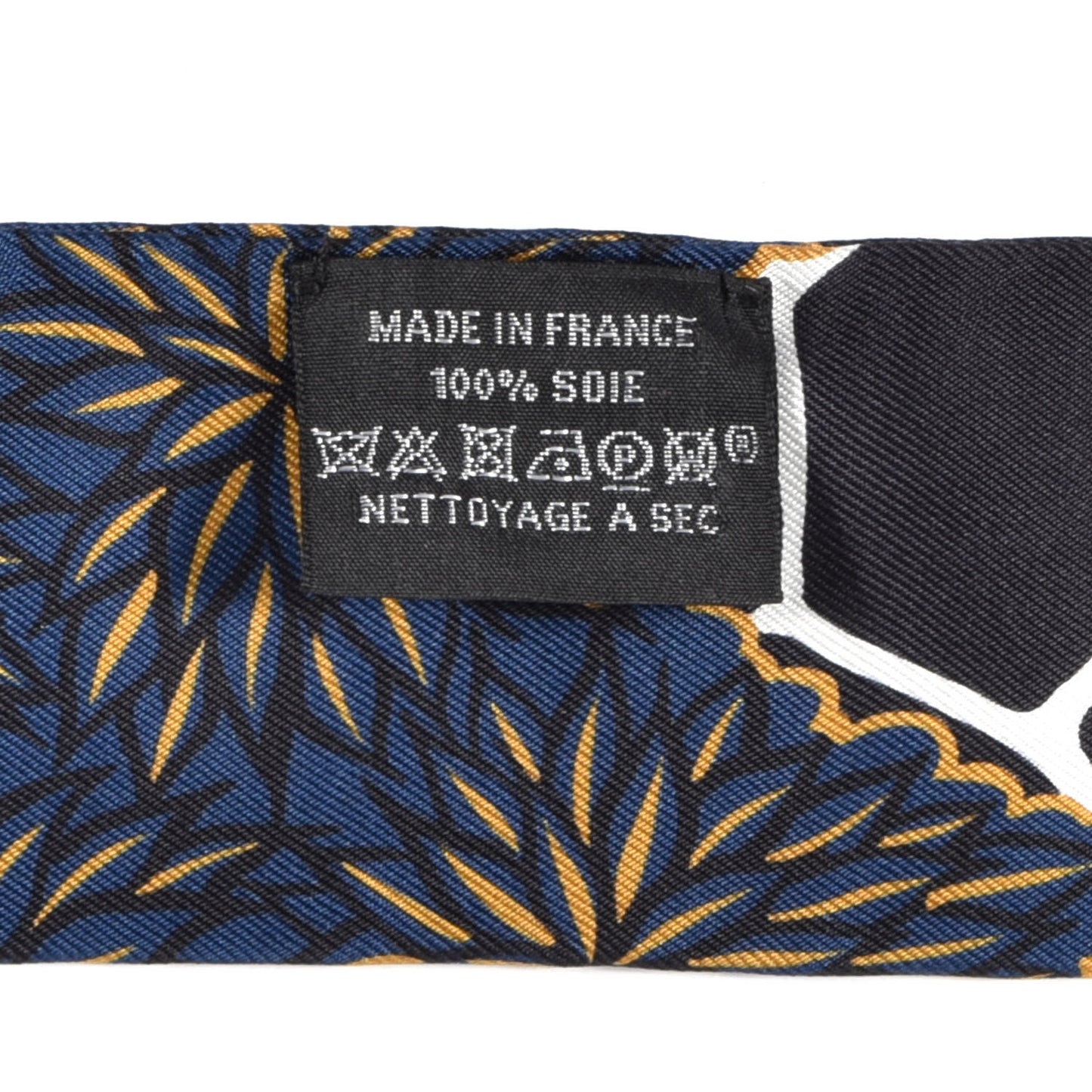 Silk Three Graces Twilly Black Gold Taupe