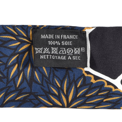 Hermes Silk Three Graces Twilly Black Gold Taupe 4 of 4