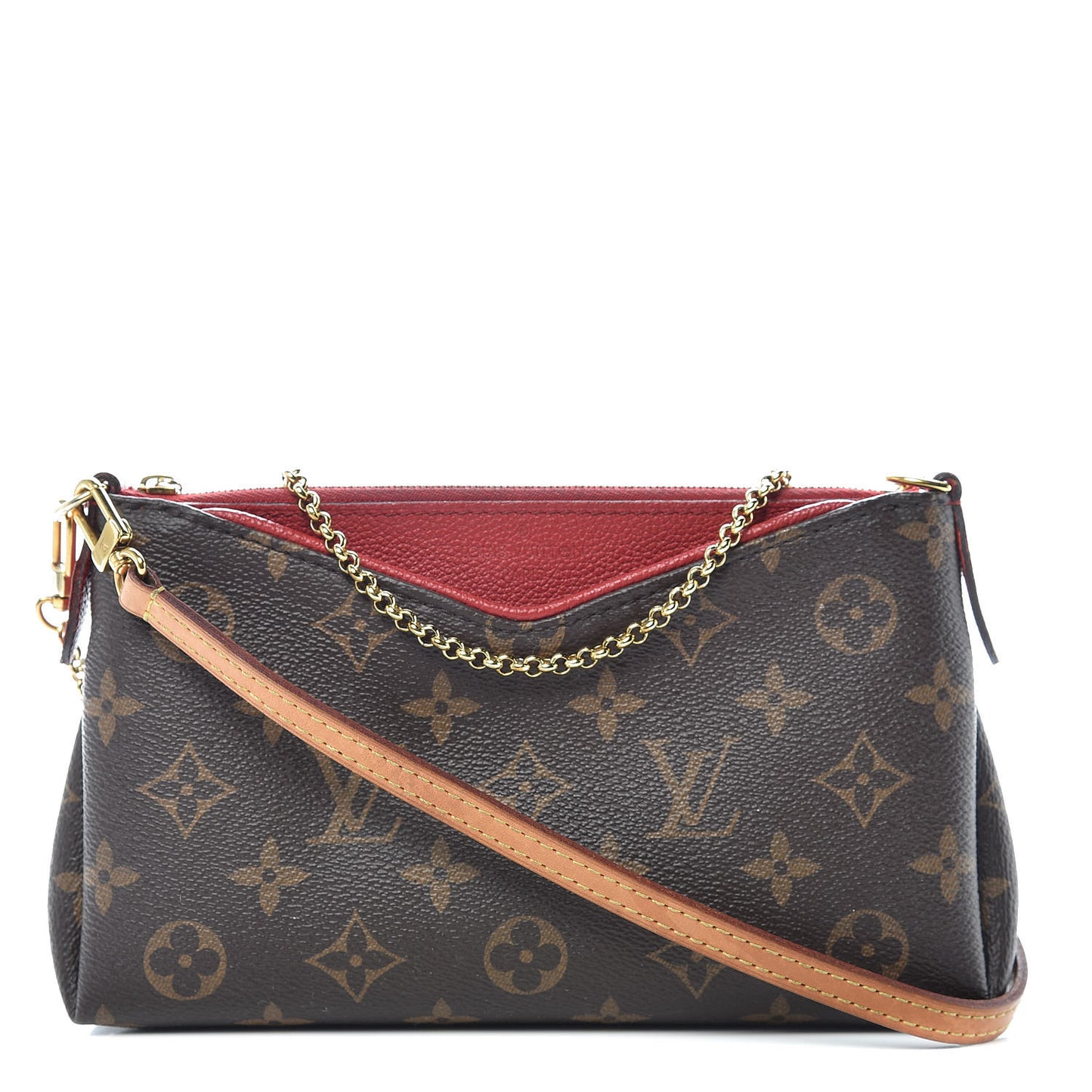 Monogram Pallas Clutch Cherry
