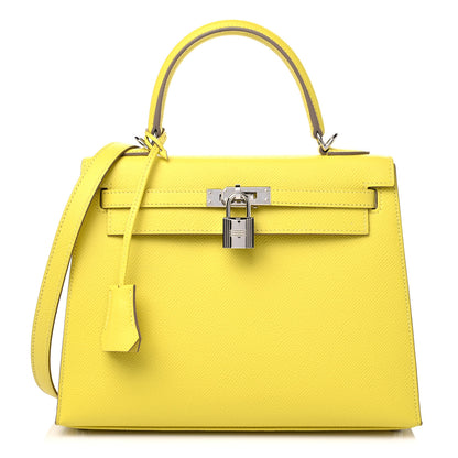 Hermes Epsom Kelly Sellier 25 Lime 1 of 10