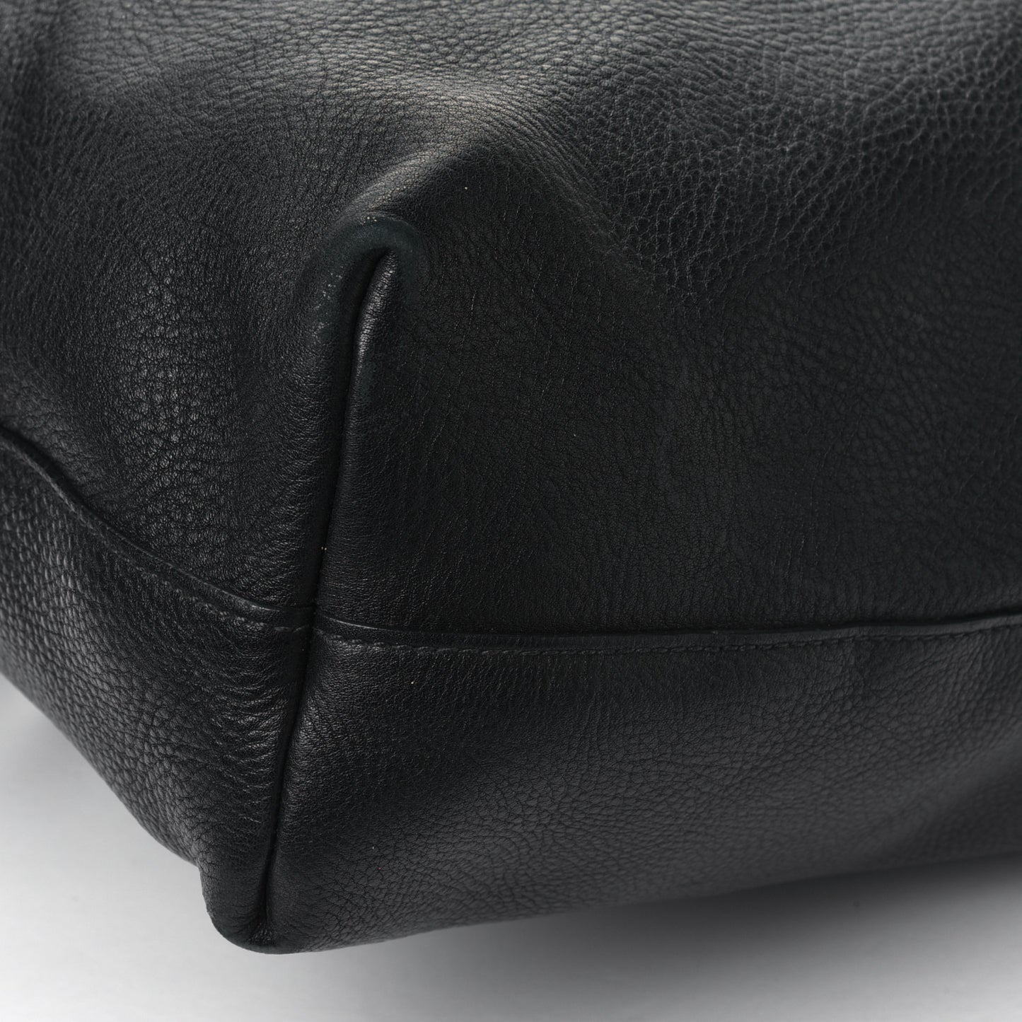 Vitello Daino Shopping Tote Black