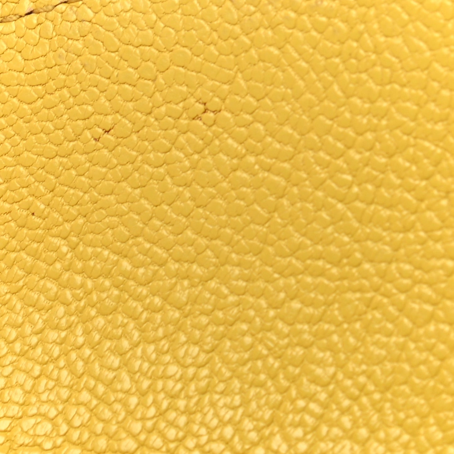 Goatskin Madras Forever Envelope Chain Pouch Yellow