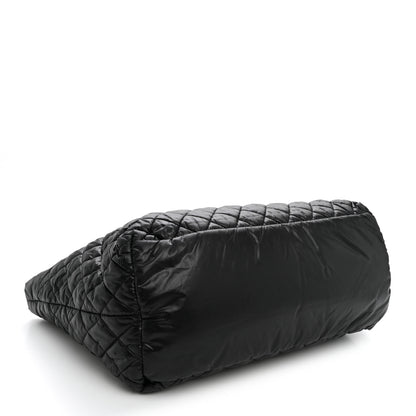 Chanel Nylon Quilted Large Coco Cocoon Tote Black 4 of 12