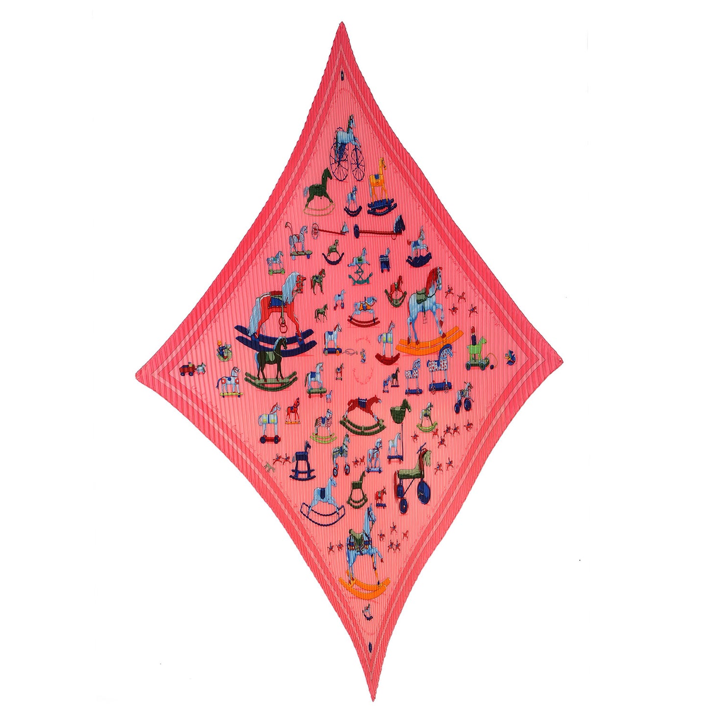 Silk Plisse Raconte Moi Le Cheval Scarf 90