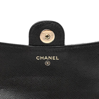 Chanel Caviar Quilted Flap Phone Holder With Chain Black 7 of 12