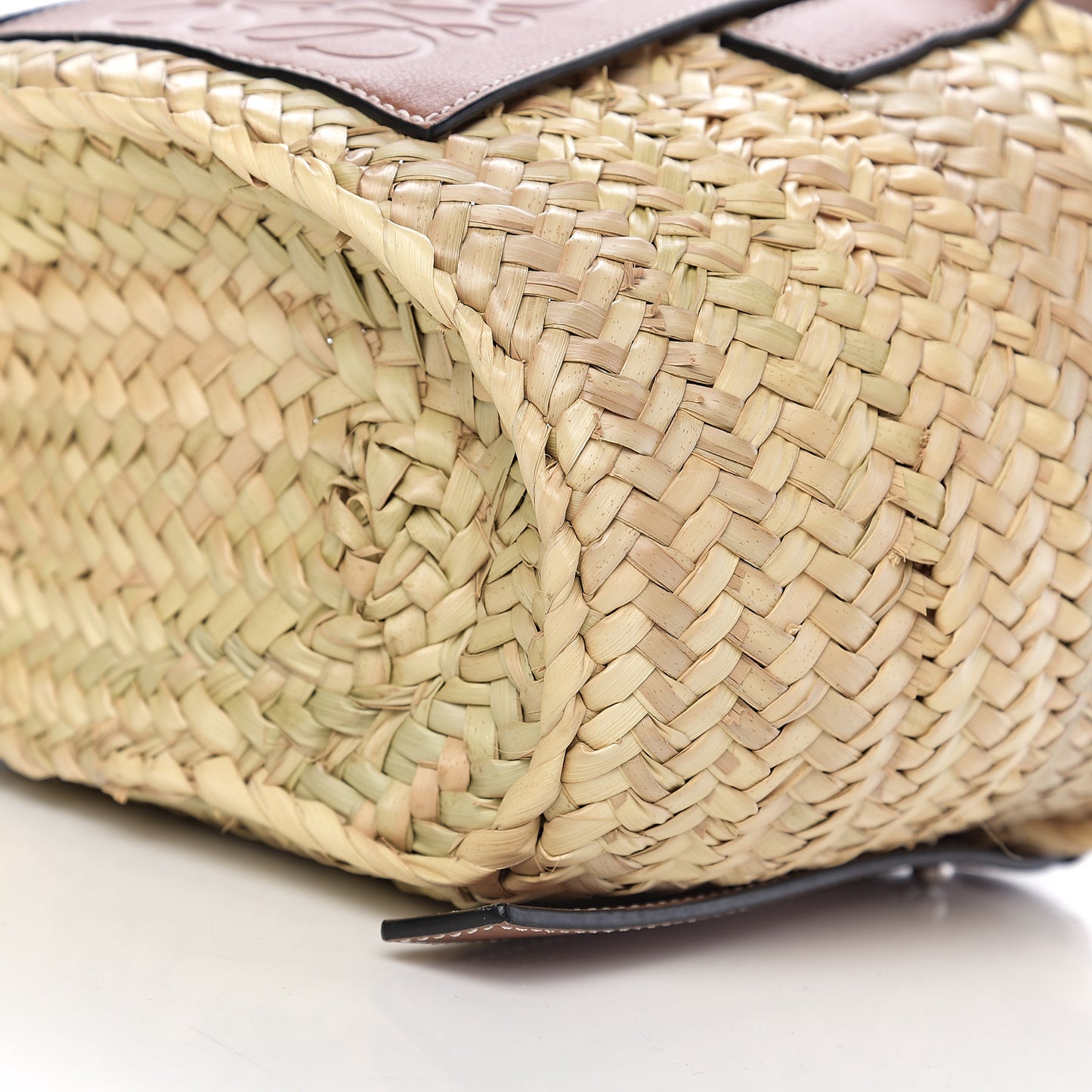 Raffia Small Basket Tote Bag Natural Tan