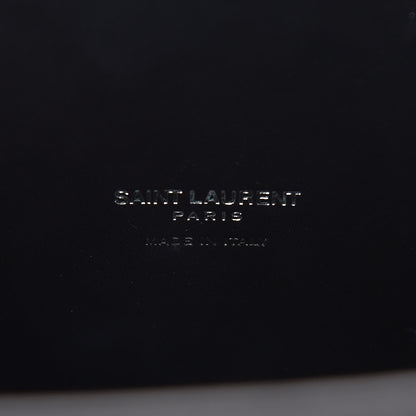 Saint Laurent Calfskin Crocodile Embossed Small Sac de Jour Black 6 of 9