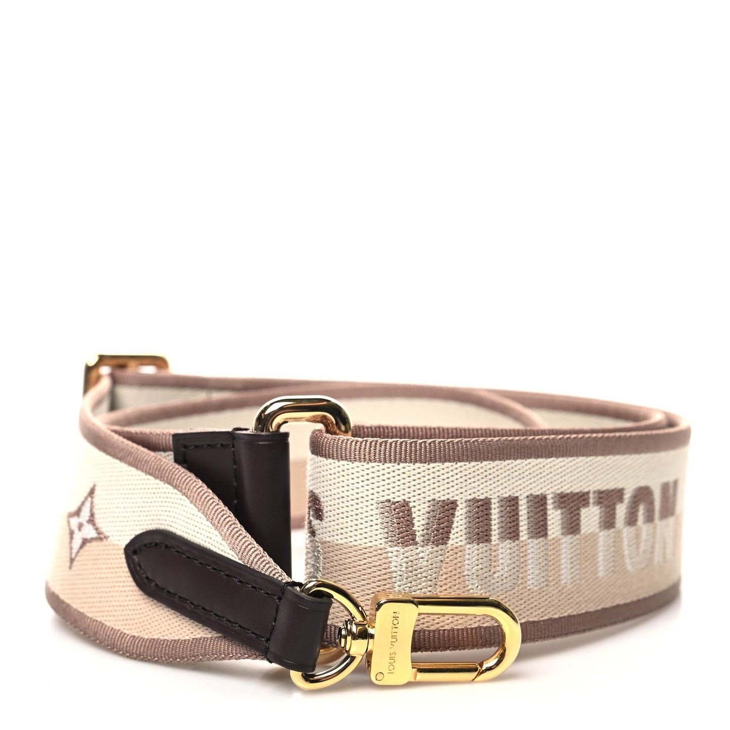 Jacquard Speedy Bandouliere 20 Shoulder Strap Beige Brown