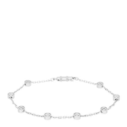 Cartier 18K White Gold LOVE Station Bracelet 1 of 3