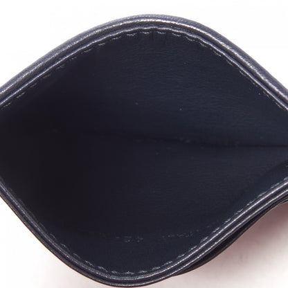 Christian Dior Oblique Calfskin Card Holder Black 6 of 8