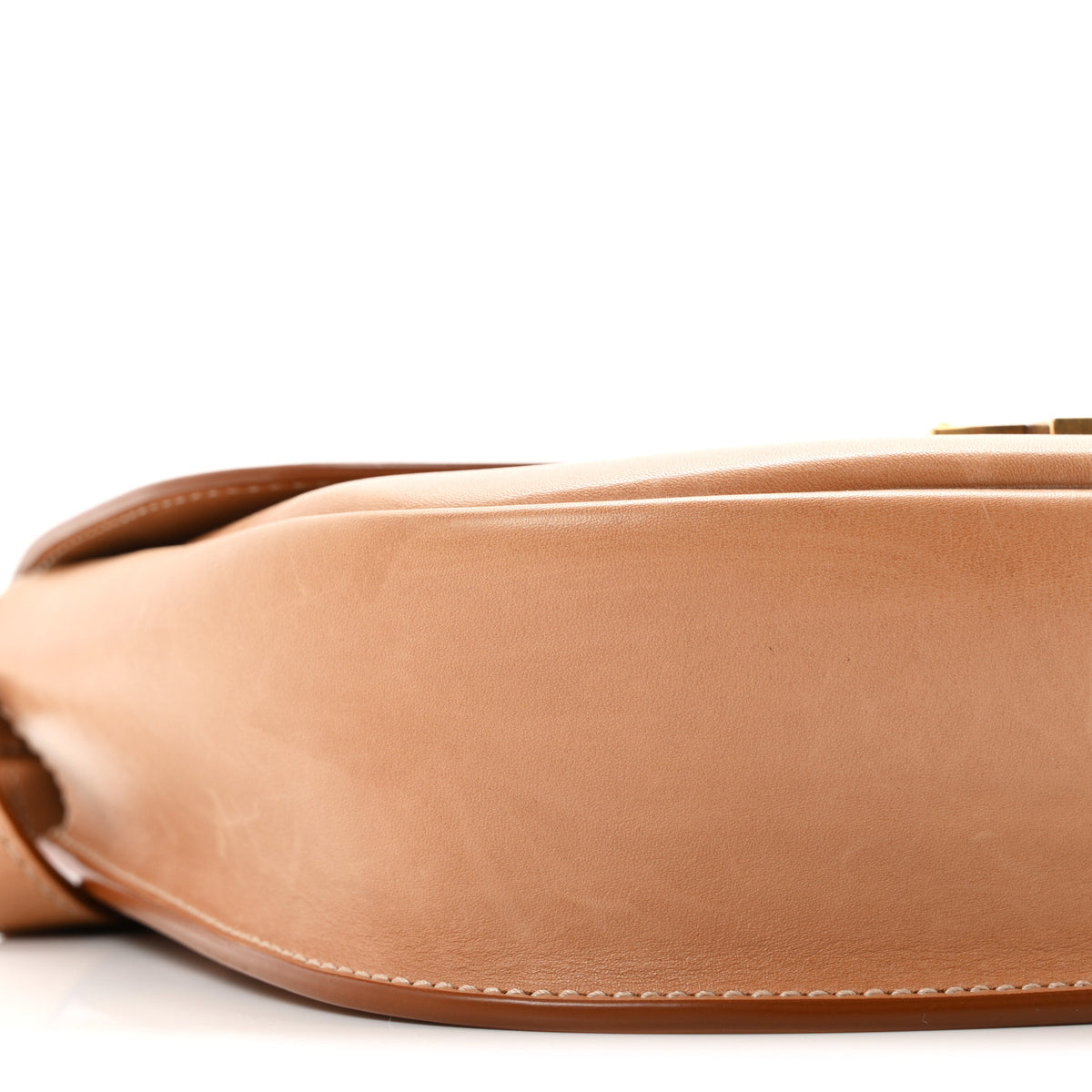 Saint Laurent Smooth Vintage Calfskin Monogram Medium Kaia Satchel Gold 9 of 11