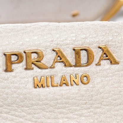 Prada Deerskin Tamponato Hobo White 5 of 11