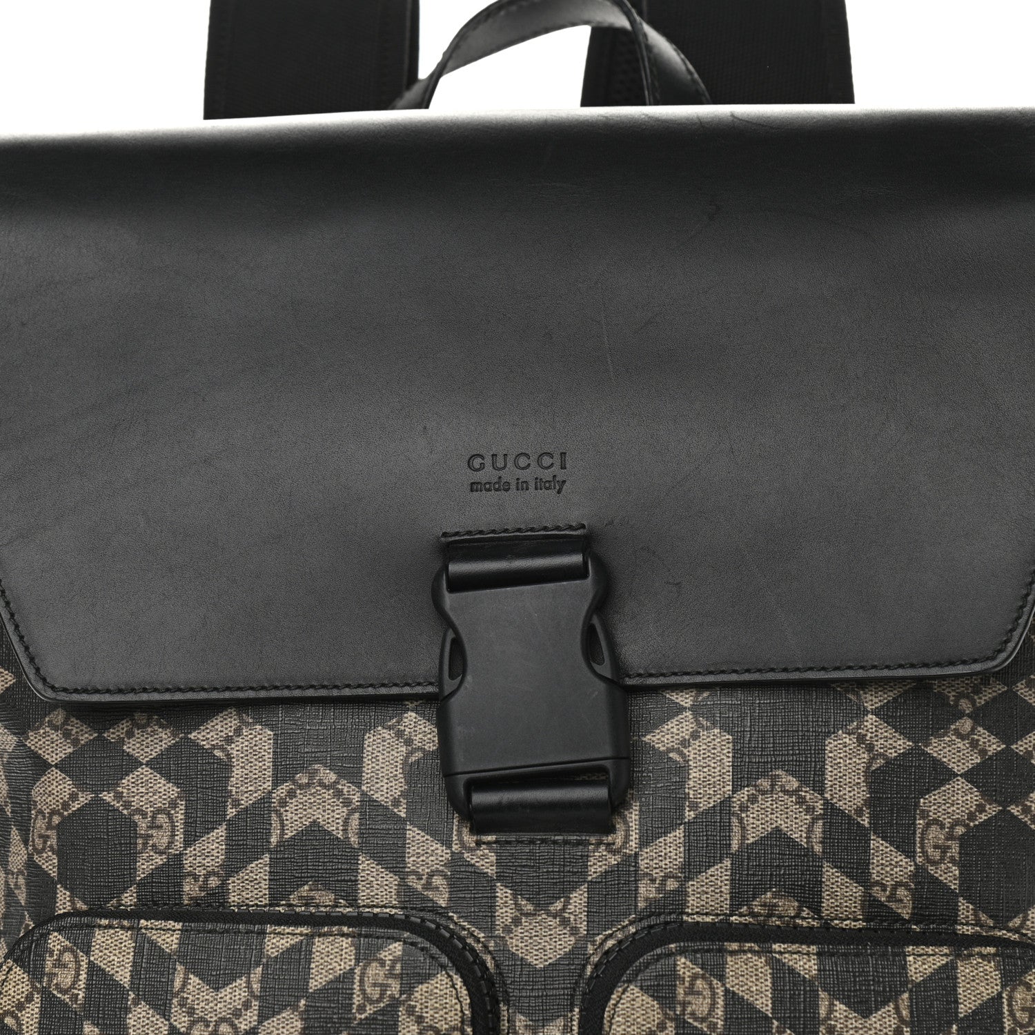 Gucci GG Supreme Monogram Caleido Backpack Black 7 of 11