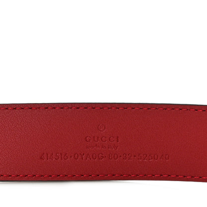 Gucci Plutone Calfskin Double G 30mm Belt 80 32 Rosso 3 of 5