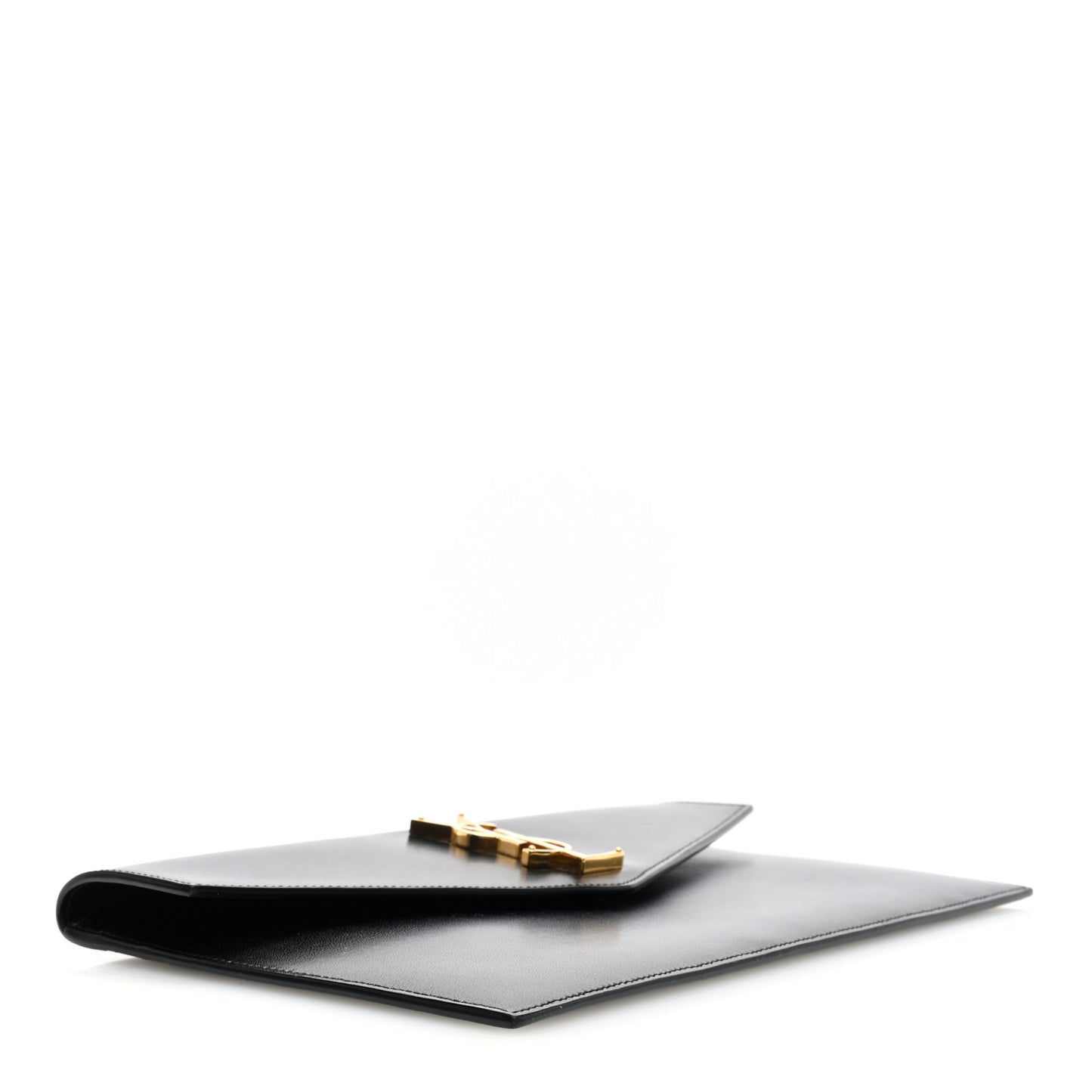 Smooth Shiny Calfskin Monogram Uptown Pouch Black