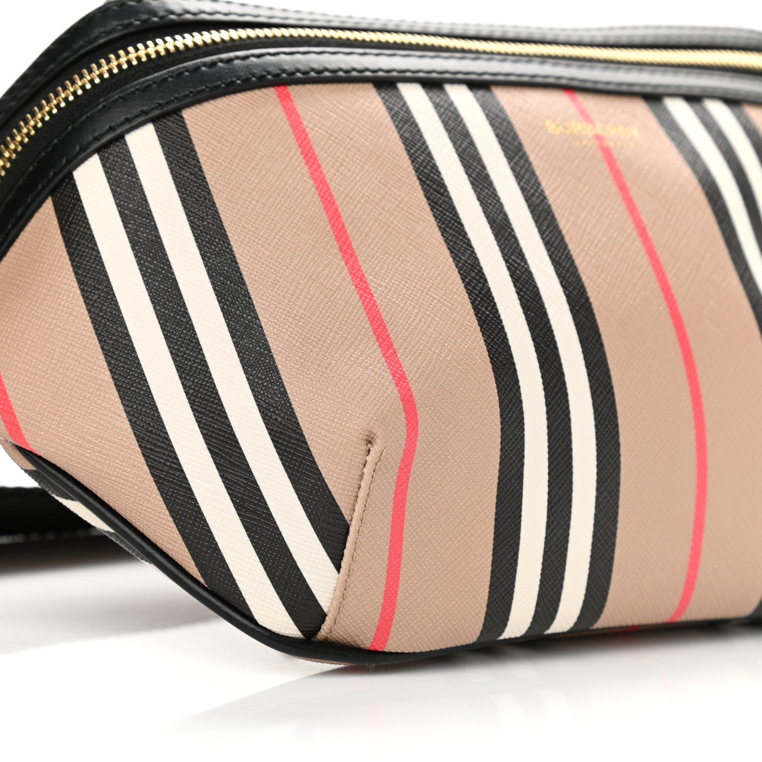 Burberry E-Canvas Icon Stripe Sonny Bum Bag Archive Beige 8 of 9