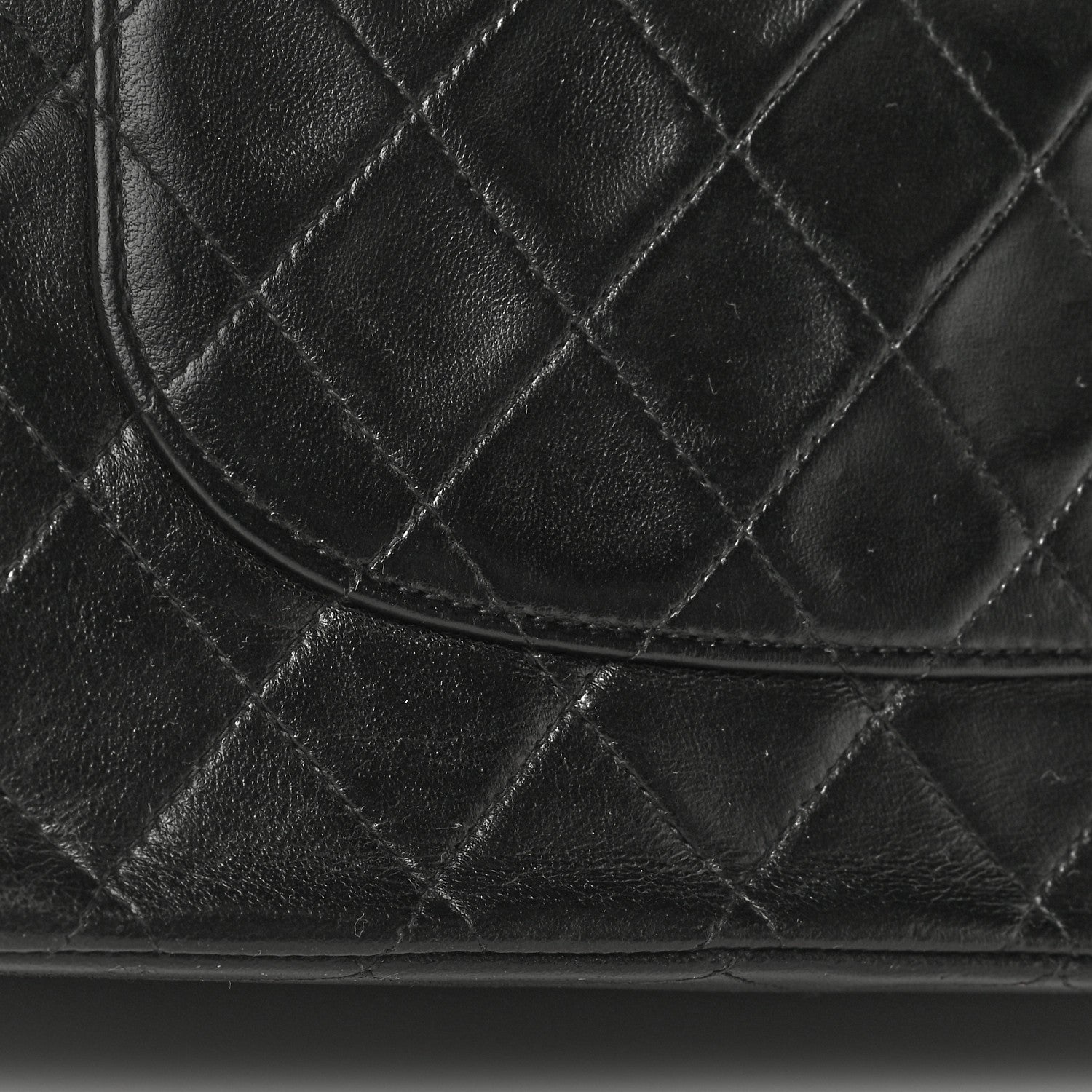 Chanel Lambskin Quilted Medium Double Flap Black 20 of 21