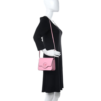 Versace Grained Calfskin La Medusa Shoulder Bag Pink 2 of 10