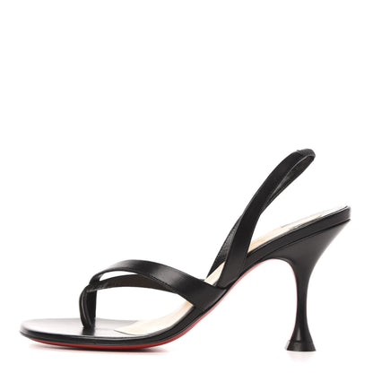 Christian Louboutin Kid Taralita 85 Thong Sandals 36 Black 1 of 8