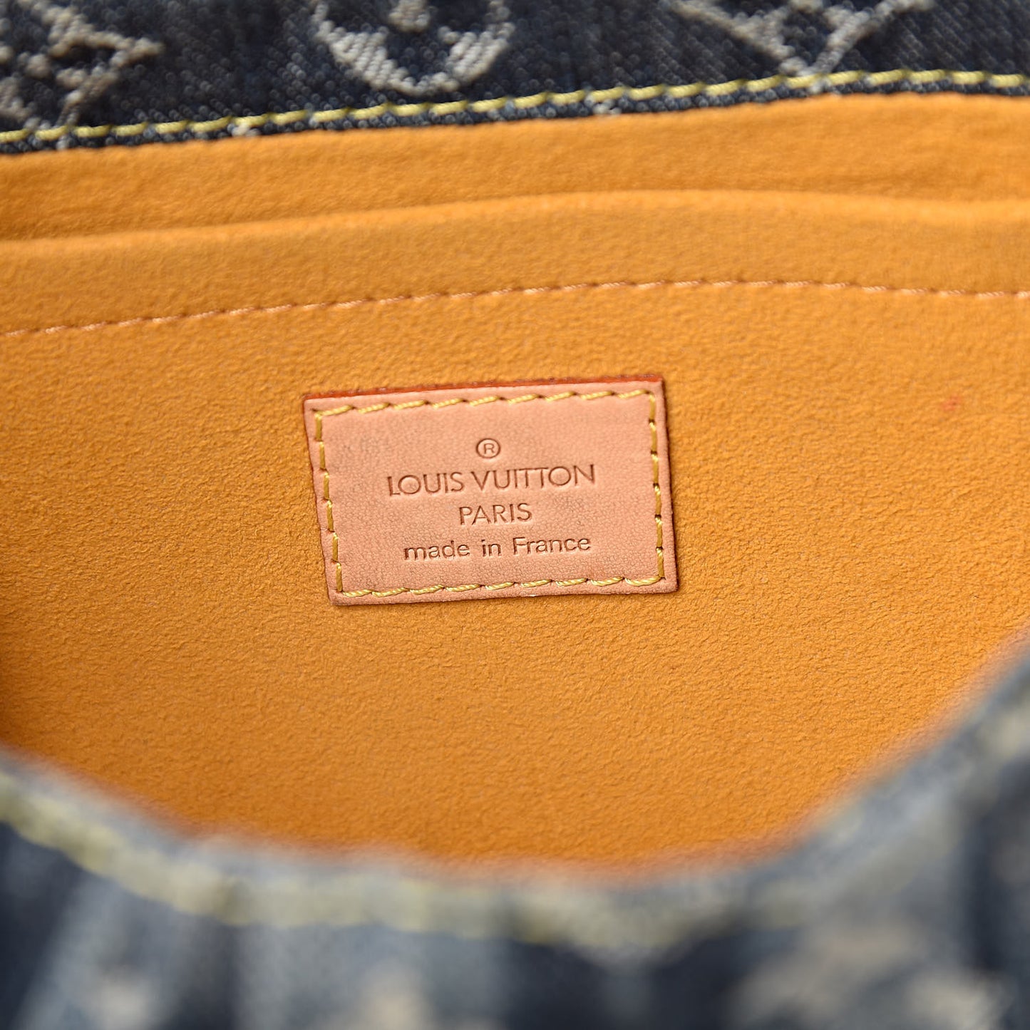 Monogram Denim Mini Pleaty Blue