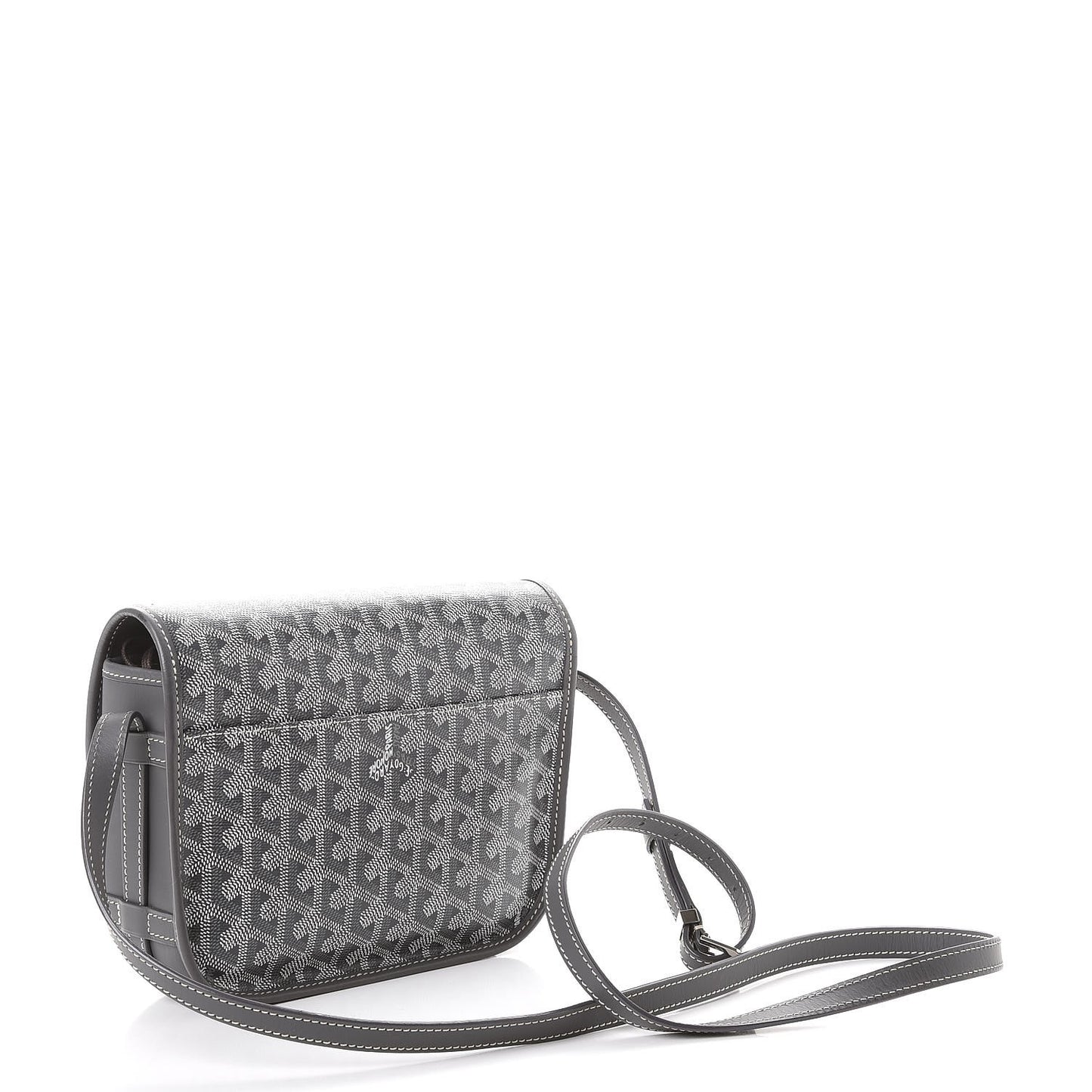 Goyardine Belvedere PM Messenger Bag Grey
