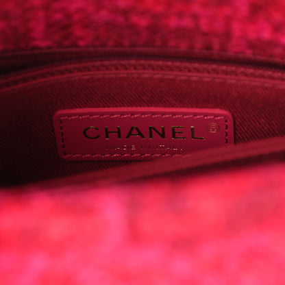 Chanel Tweed Mini Coco Handle Flap Fuchsia 6 of 13