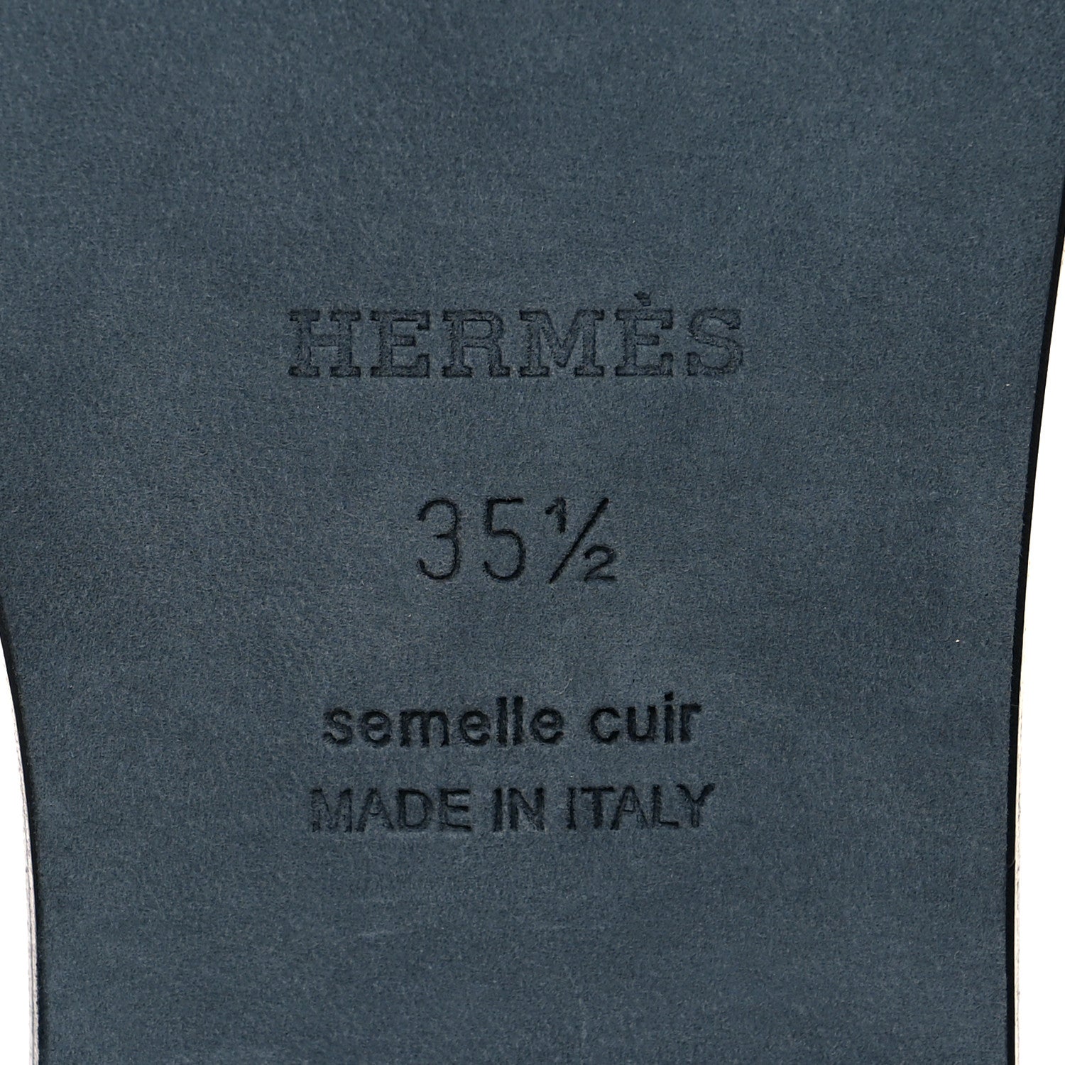 Hermes Epsom Oran Sandals 35.5 Vert Emeraude 7 of 9