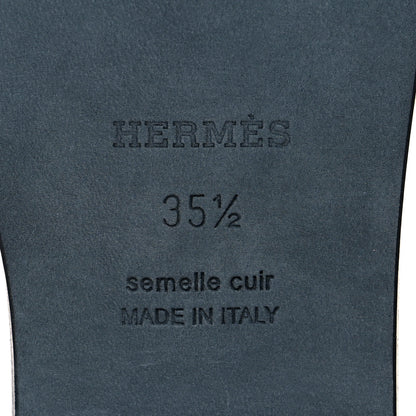 Hermes Epsom Oran Sandals 35.5 Vert Emeraude 7 of 9