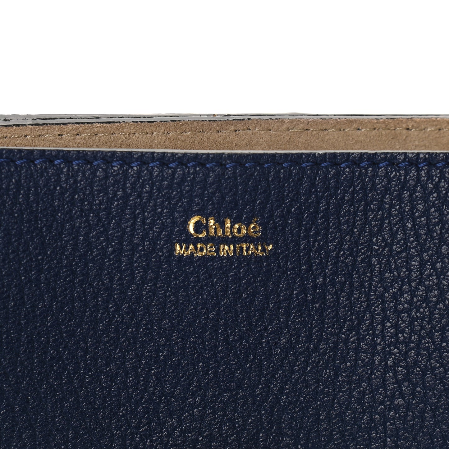 Grained Lambskin Drew Shoulder Bag Royal Navy